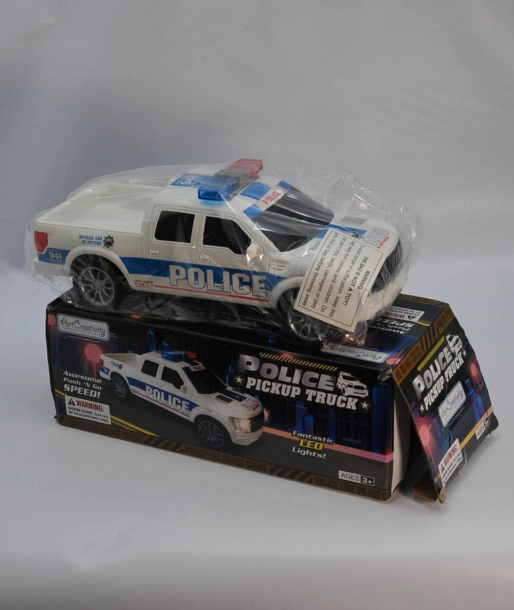 Police Pickup Truck by ArtCreativity